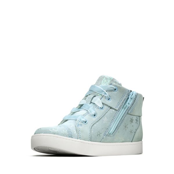 Clarks Girls City Frost Kid Casual Shoes Blue | CA-2369074